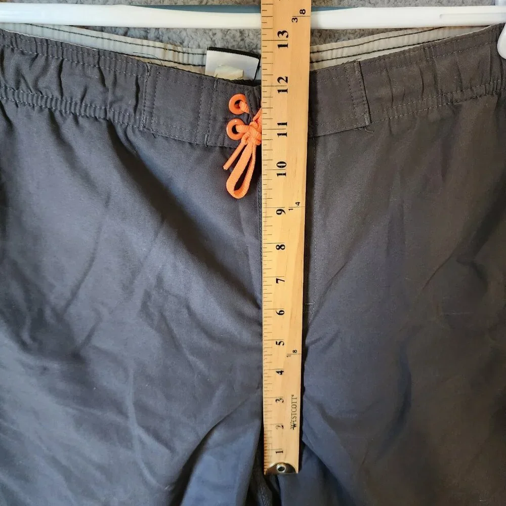 Nike Beach Black &‎ Orange Athletic Lined Board Shorts Swim Trunks Size Large